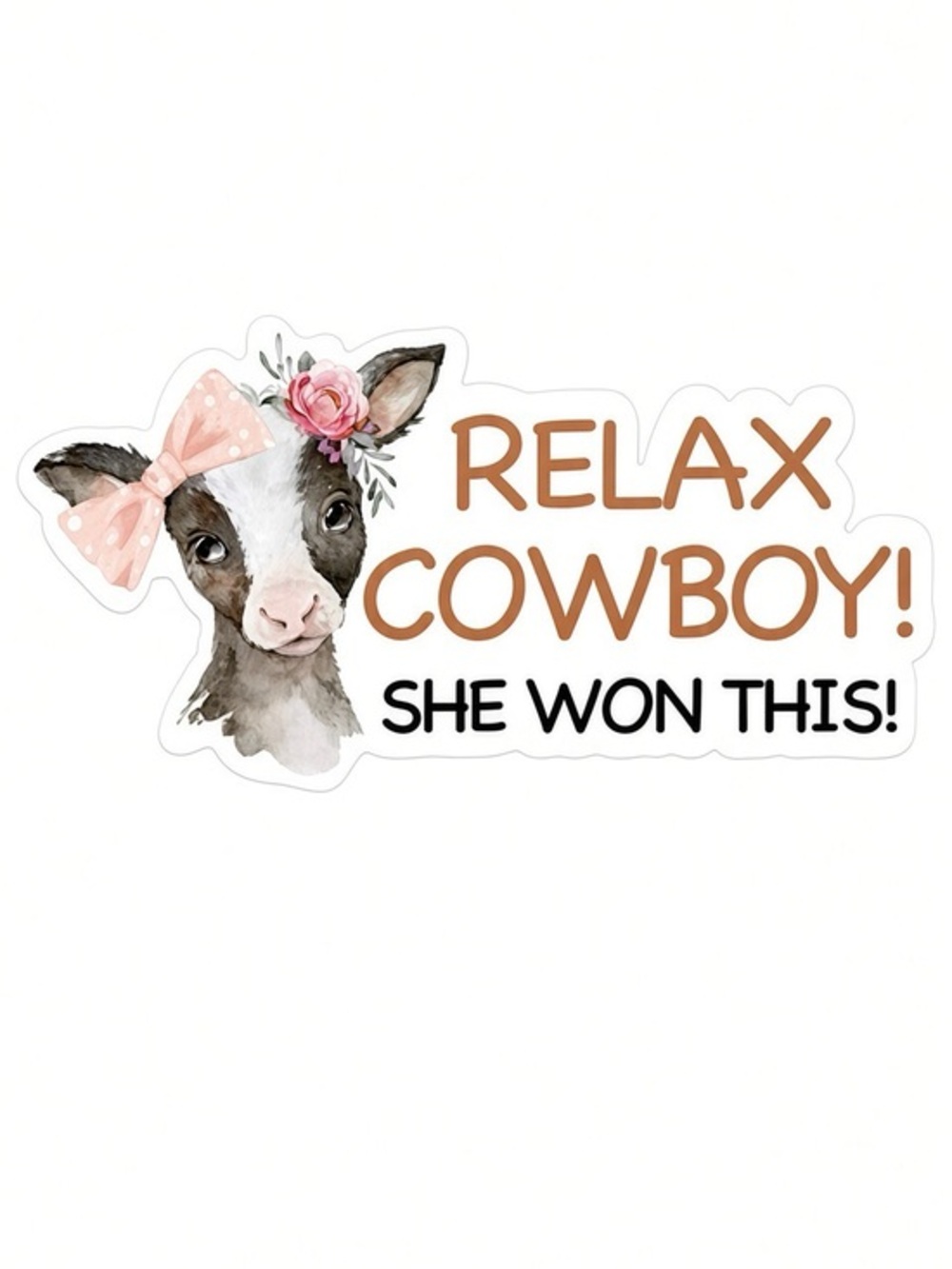 40 Relax Cowboy Stickers